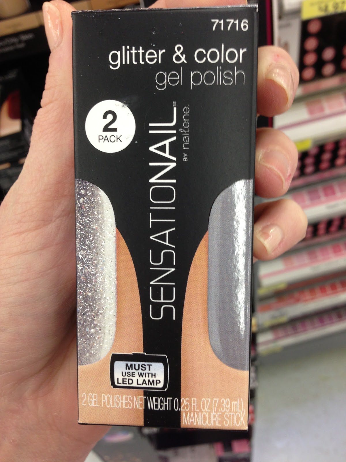 Spotted at Walmart SensatioNAIL Gel Glitter Effects Polishes Shakeup